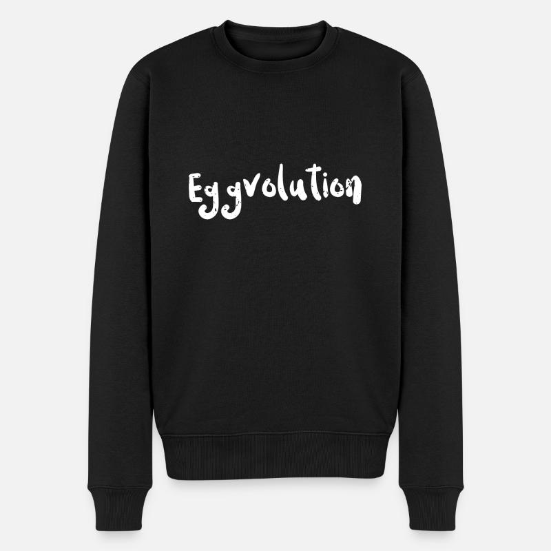 Eggvolution - Eggs - Men's Premium Organic Jumper - black