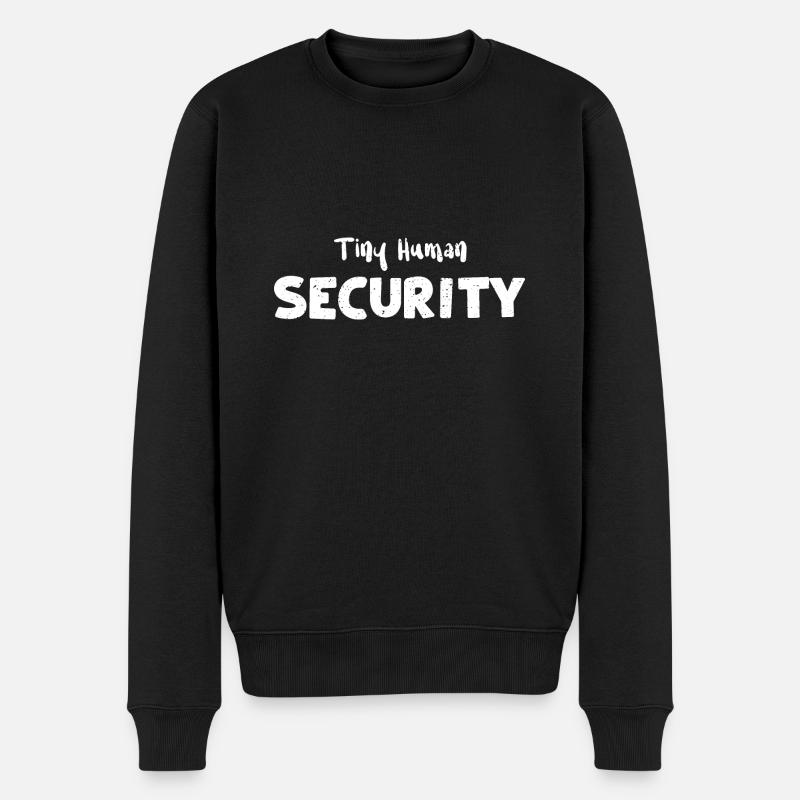 Tiny Human Security - Employee - Men's Premium Organic Jumper - black