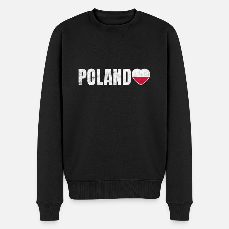 Pologne - Pull Premium bio Homme - noir