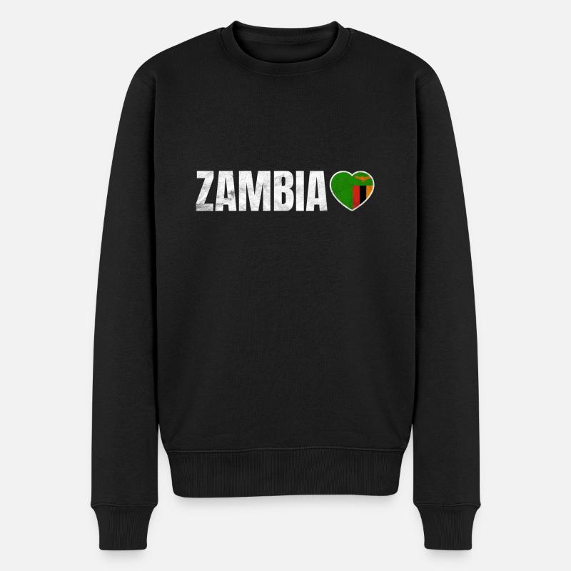 Zambie - Pull Premium bio Homme - noir