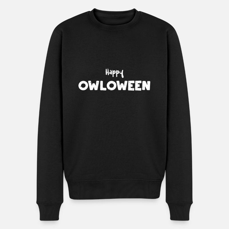 Happy Owloween - Halloween - Pull Premium bio Homme - noir