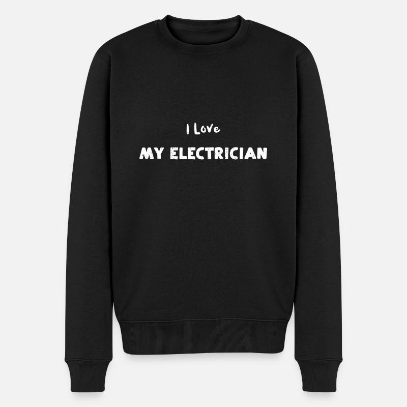 J’aime mon électricien - Pull Premium bio Homme - noir