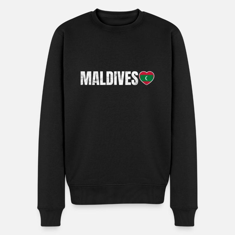 Maldives - Pull Premium bio Homme - noir