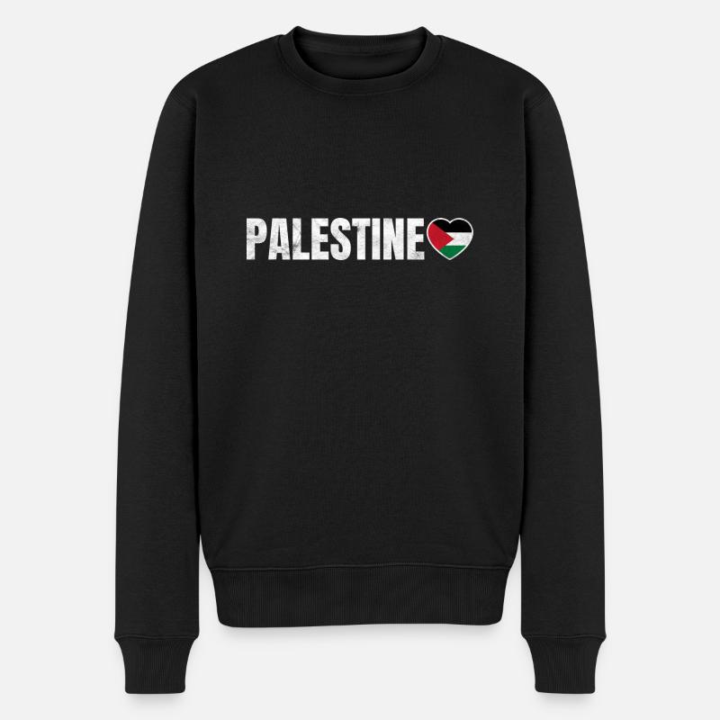 Palestine - Pull Premium bio Homme - noir