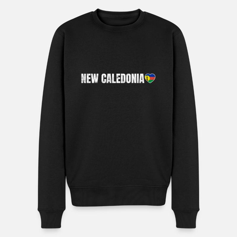Neukaledonien - Männer Premium Bio Pullover - Schwarz