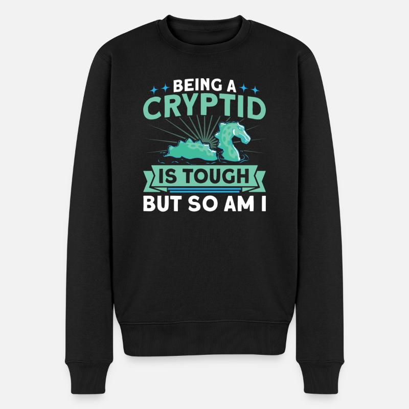 Cryptozoology Kryptoide Monster Nerd Gift - Men's Premium Organic Jumper - black