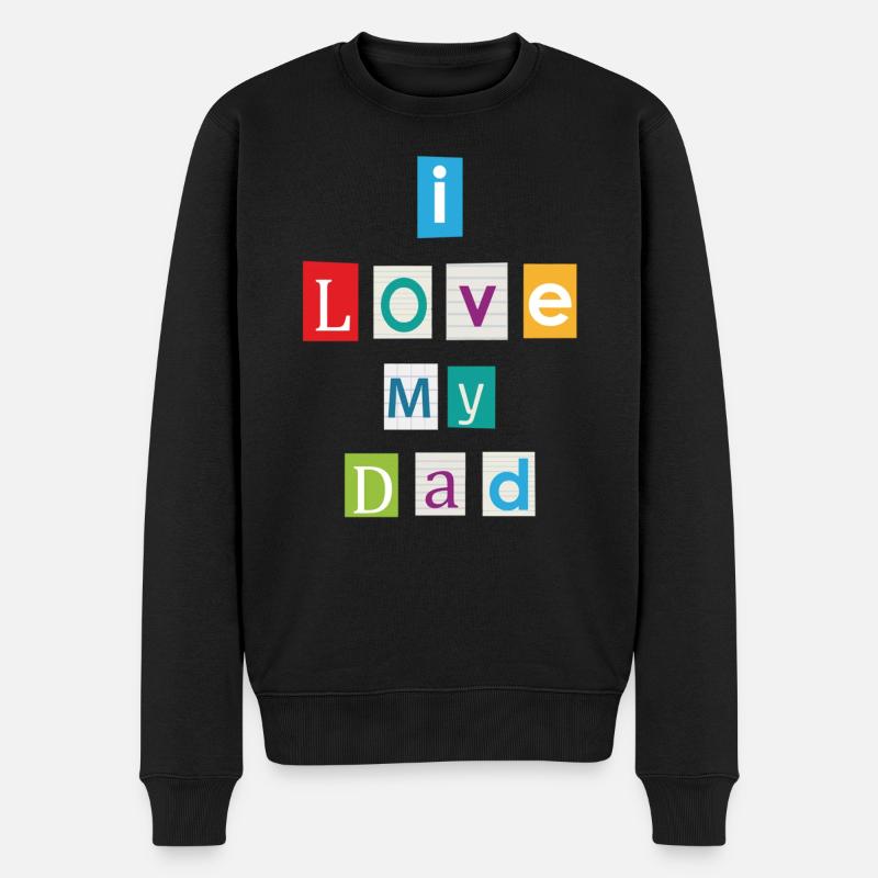 J’aime mon père - Pull Premium bio Homme - noir