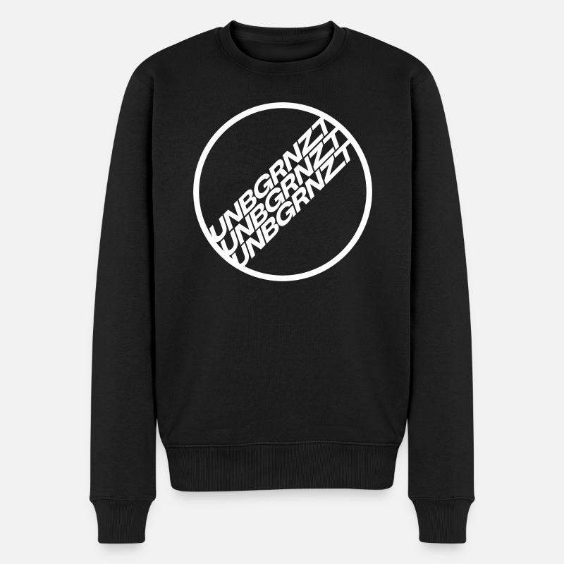 UNBGRNZT 2025 - Männer Premium Bio Pullover - Schwarz