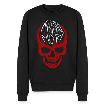 Memento Mori - Men's Premium Organic Jumper - black - Front - Nico (187cm)
