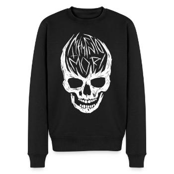 Crâne de Memento Mori - Pull Premium bio Homme - noir - Devant - Nico (187cm)