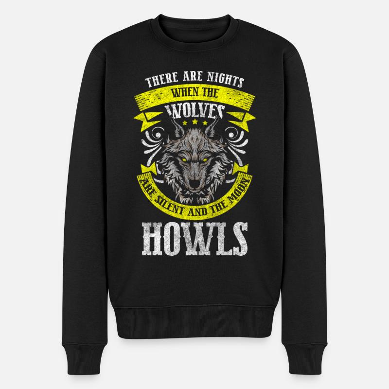 Wolfpack Wolfhound Wild Wilderness - Pull Premium bio Homme - noir