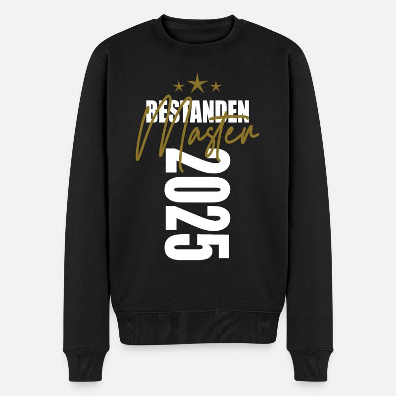 Master 2025 - Männer Premium Bio Pullover - Schwarz