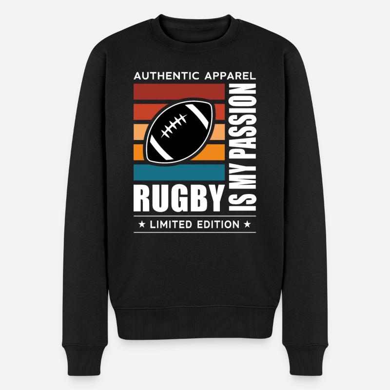 Rugby - Pull Premium bio Homme - noir