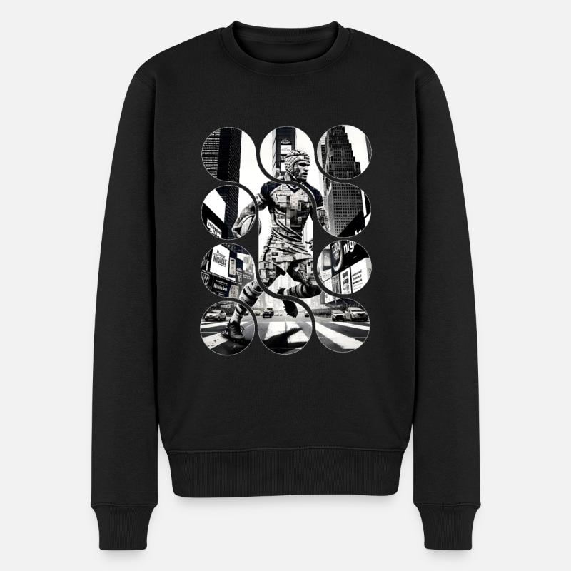 Rugby Urbain - Pull Premium bio Homme - noir