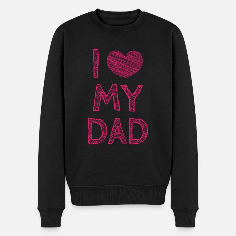 J'aime mon père - Pull Premium bio Homme - noir