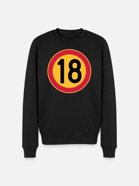 18 speed limit - Men's Premium Organic Jumper - black