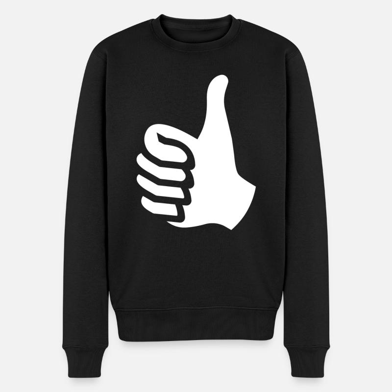 Pouces vers le haut - Pull Premium bio Homme - noir