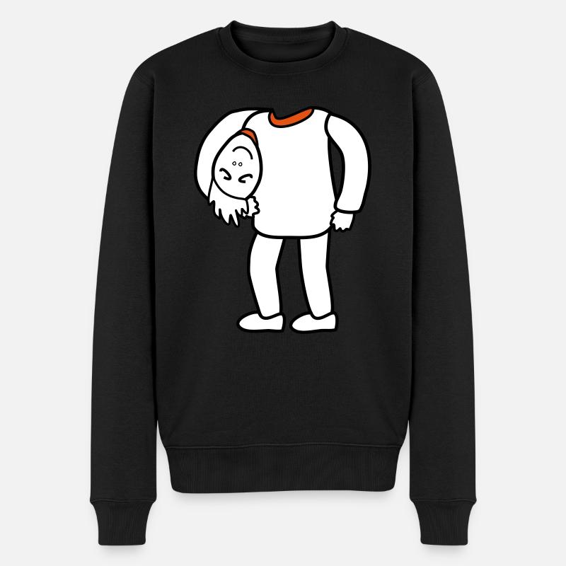 La tête sous le bras - Pull Premium bio Homme - noir