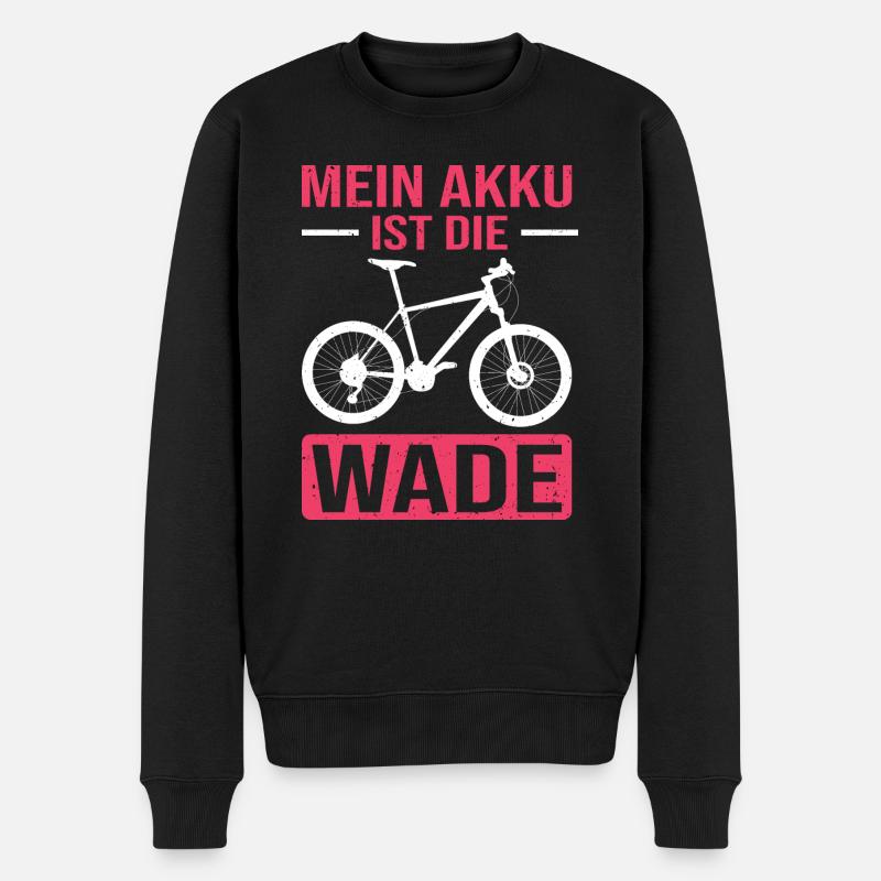 Fahrrad Rad Radfahrer Rad Spruch Geschenk - Männer Premium Bio Pullover - Schwarz