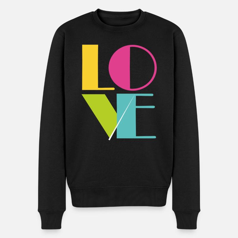 Love - Pull Premium bio Homme - noir