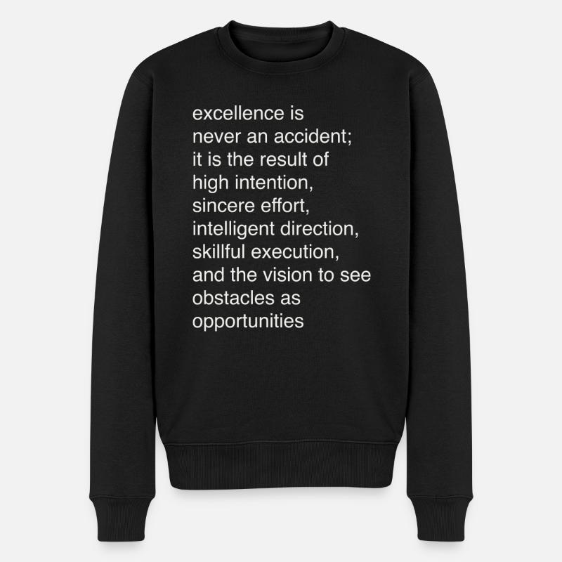 Excellence - Pull Premium bio Homme - noir