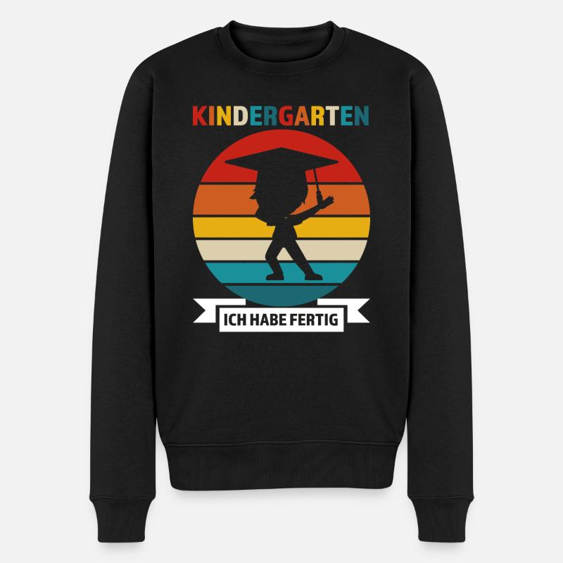Kindergarten Abschluss KITA-Kind Geschenk - Männer Premium Bio Pullover - Schwarz