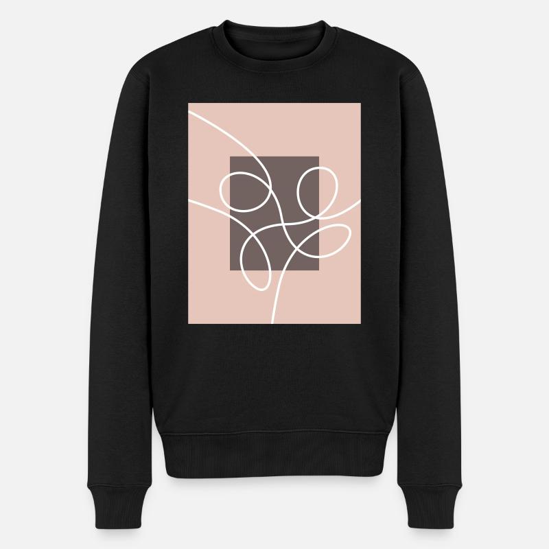 Conception abstraite - Pull Premium bio Homme - noir