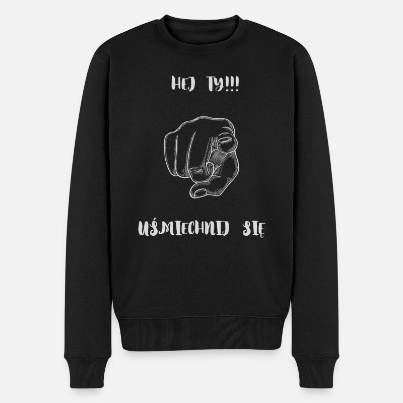 Hé, souriez. - Pull Premium bio Homme - noir
