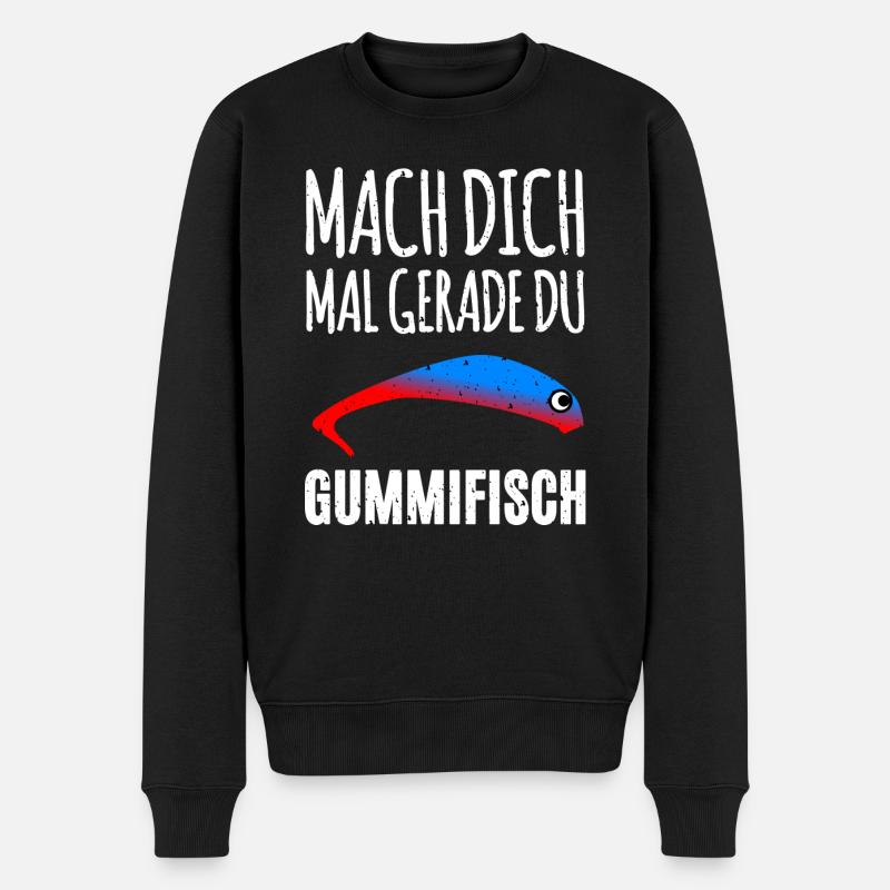 Pêcheur de poisson mou - Pull Premium bio Homme - noir