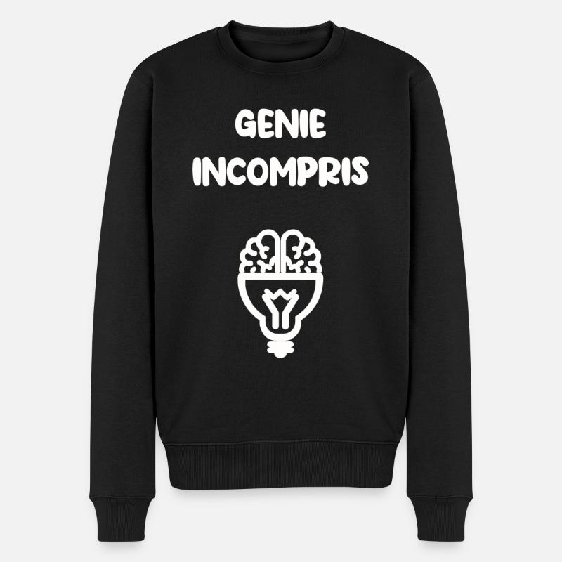 Génie incompris - Pull Premium bio Homme - noir
