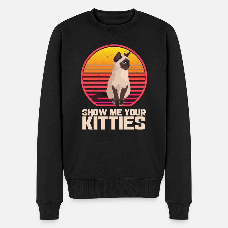Montrez-moi vos chatons - Pull Premium bio Homme - noir