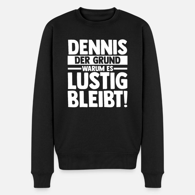 Prénom Dennis - Pull Premium bio Homme - noir