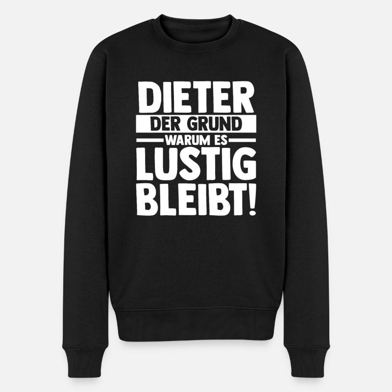 Prénom Dieter - Pull Premium bio Homme - noir