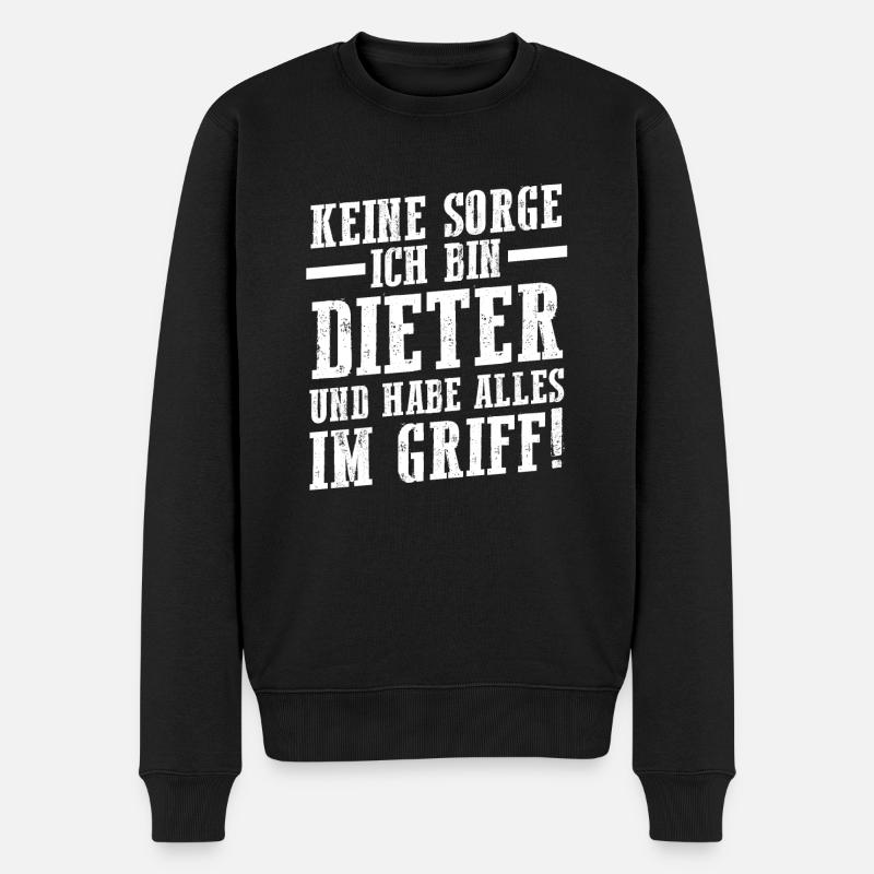 Prénom Dieter - Pull Premium bio Homme - noir