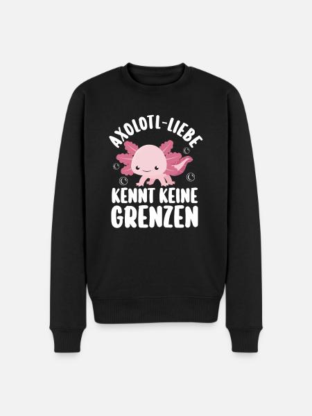 Axolotl - Men's Premium Organic Jumper - black