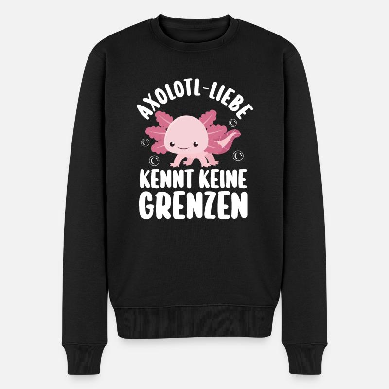 Axolotl - Pull Premium bio Homme - noir