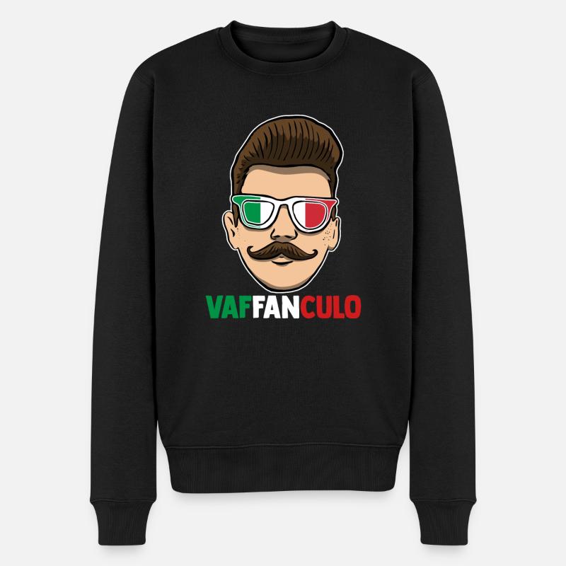 Italie Vaffanculo italien - Pull Premium bio Homme - noir
