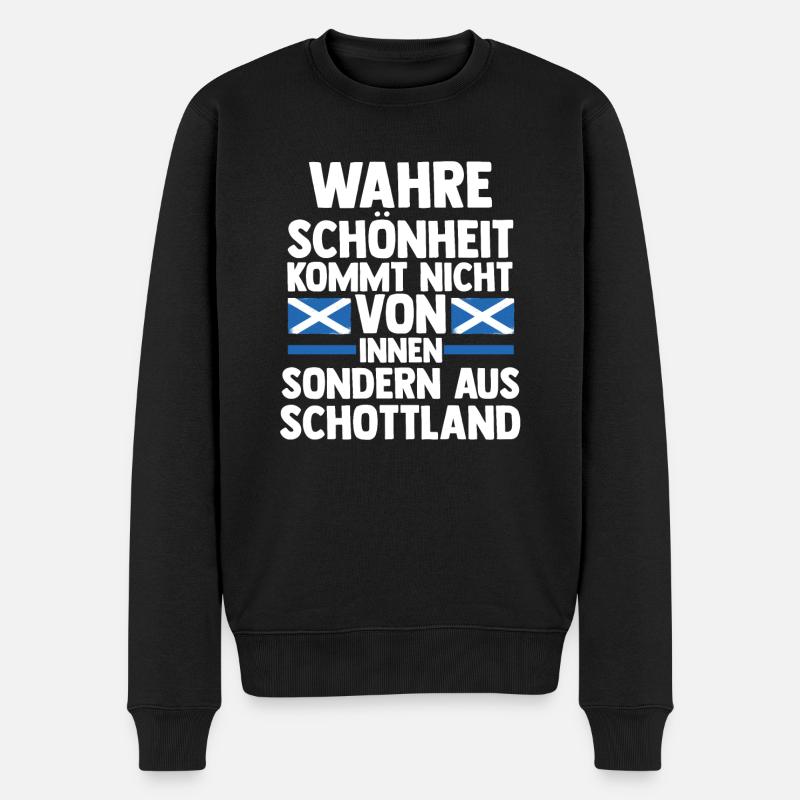 Schotten Schottisch Schottland - Männer Premium Bio Pullover - Schwarz