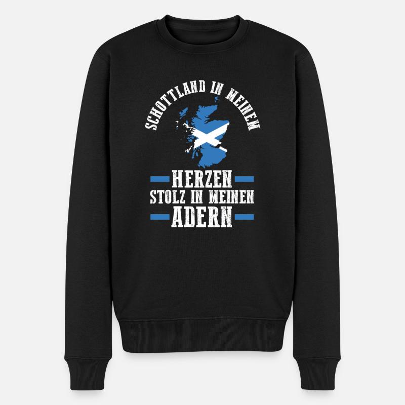 Schotten Schottisch Schottland - Männer Premium Bio Pullover - Schwarz