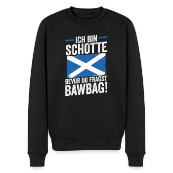 Schotten Schottisch Schottland - Männer Premium Bio Pullover - Schwarz - Vorne - Nico (187cm)