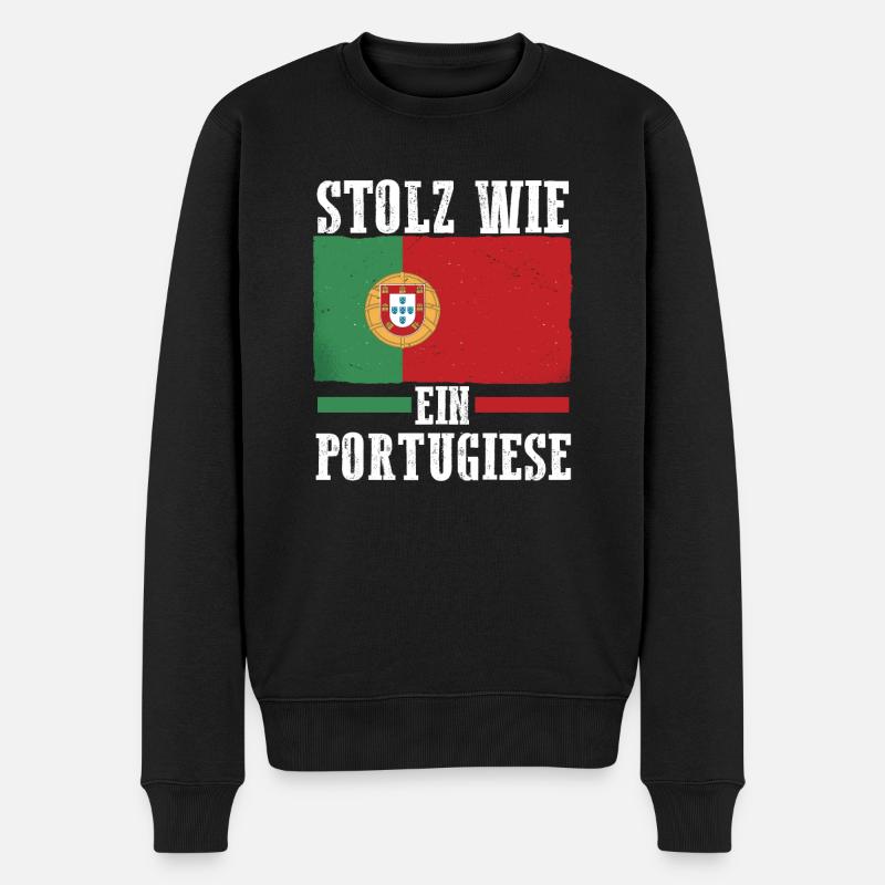Portugal portugais - Pull Premium bio Homme - noir