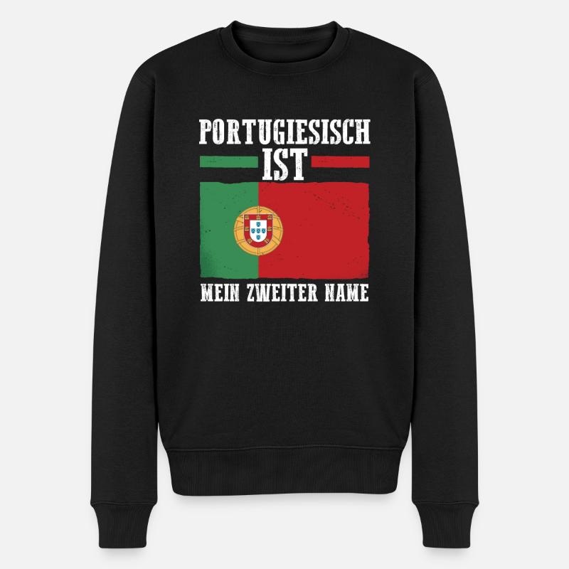Portugal portugais - Pull Premium bio Homme - noir
