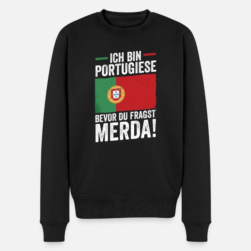 Portugal portugais - Pull Premium bio Homme - noir