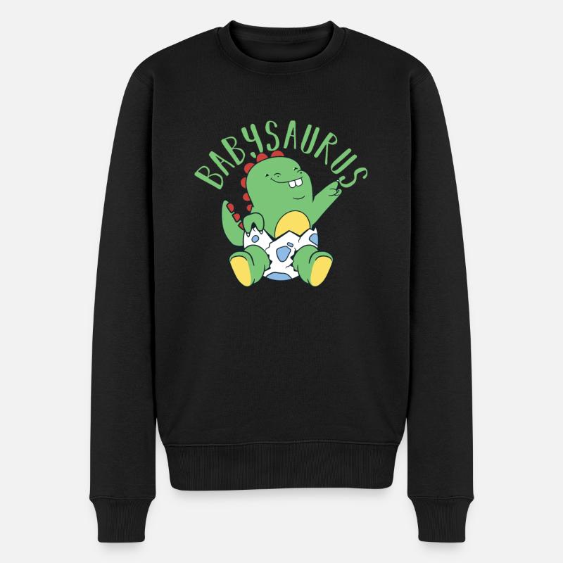 Babysaurus Dino Dinosaure - Pull Premium bio Homme - noir