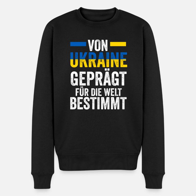 Ukrainiens Ukraine - Pull Premium bio Homme - noir