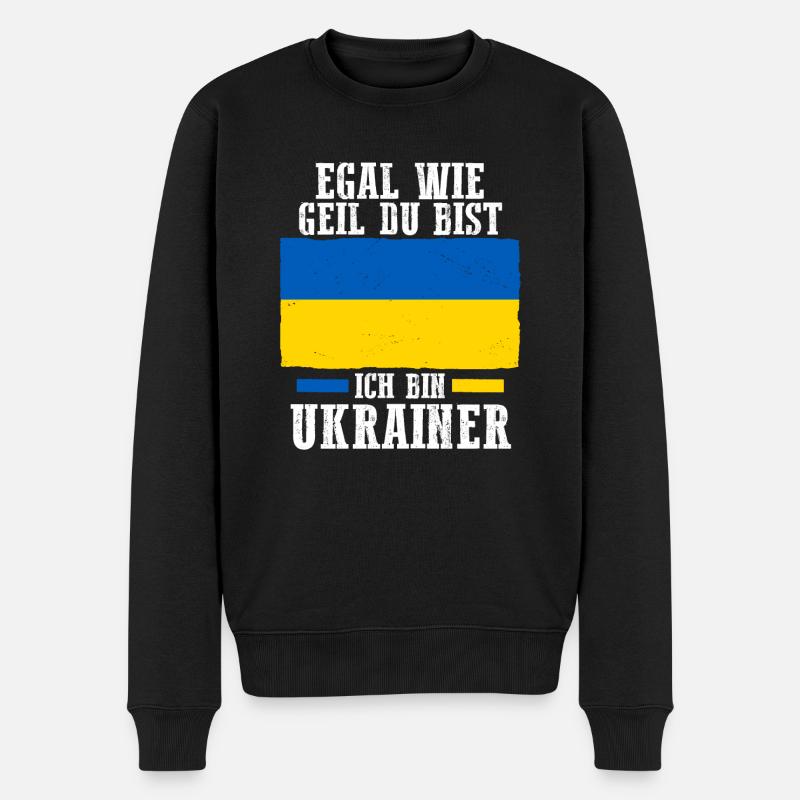 Ukrainiens Ukraine - Pull Premium bio Homme - noir