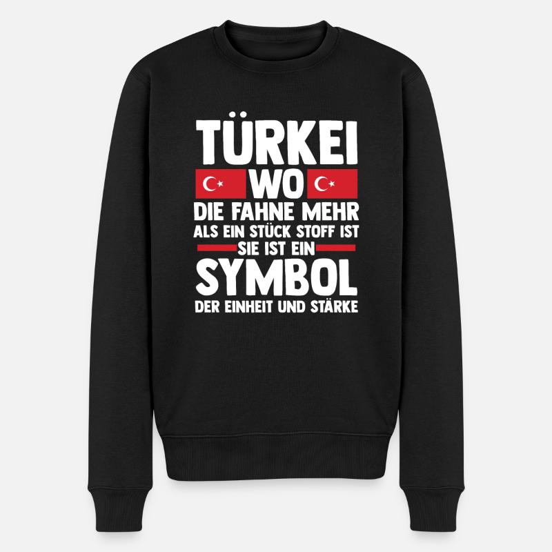 Turcs Turquie Turquie - Pull Premium bio Homme - noir