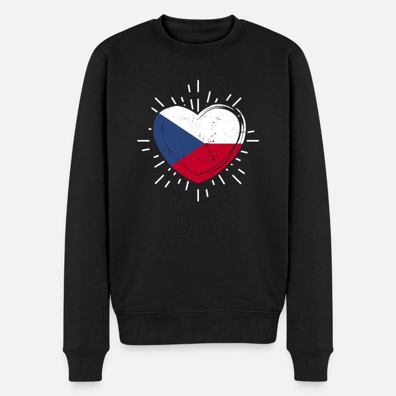 Tchèques République tchèque - Pull Premium bio Homme - noir