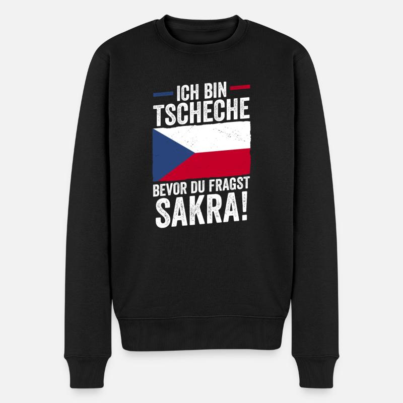 Tchèques République tchèque - Pull Premium bio Homme - noir