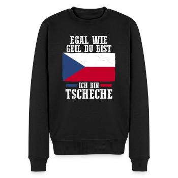 Czechs Czech Czech Republic - Men's Premium Organic Jumper - black - Front - Nico (187cm)